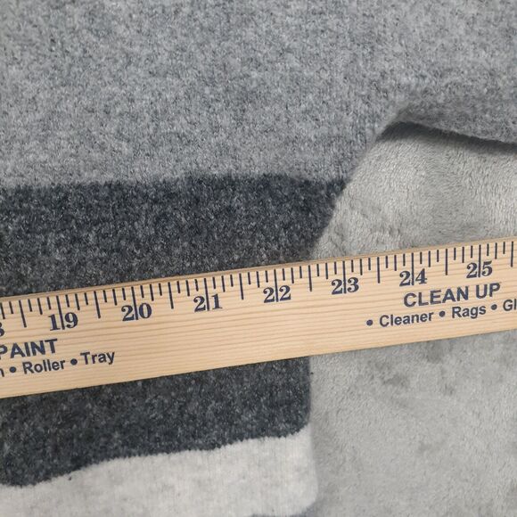 Old Navy Gray Charcoal Striped Open Front Cardigan Sweater Size L - Picture 3 of 7